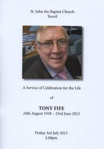 Tony Fifes funeral